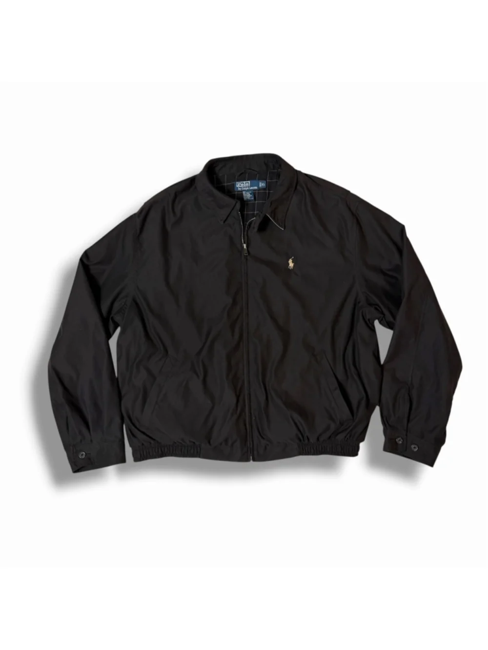 Vintage Polo Ralph Lauren Bi Swing Jacket Men XL Harrington Plaid Lined Bomber
